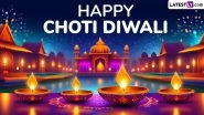 Choti Diwali 2025 Wishes, Messages and HD Images: Naraka Chaturdashi Greetings, SMS, Diya Photos, Happy Diwali Wallpapers To Share With Family and Friends