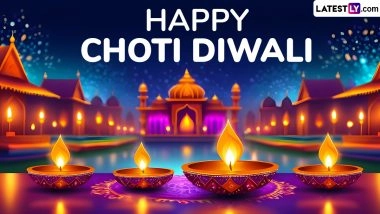Choti Diwali 2025 Wishes, Messages and HD Images: Naraka Chaturdashi Greetings, SMS, Diya Photos, Happy Diwali Wallpapers To Share With Family and Friends