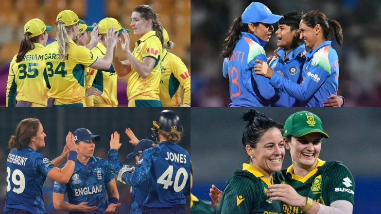 ICC Women’s World Cup 2025 Semi-Finals: England To Face South Africa in Guwahati on November 29, India Meet Australia in Navi Mumbai a Day Later