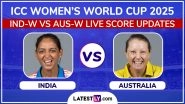 AUS-W Win By 3 Wickets | India vs Australia Highlights of ICC Women&rsquo;s World Cup 2025: Alyssa Healy's Century, Injured Ellyse Perry's Cameo Take Australia Home