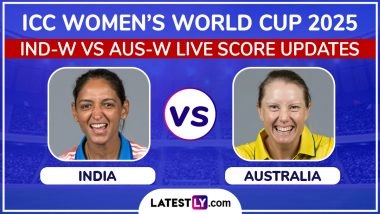 AUS-W Win By 3 Wickets | India vs Australia Highlights of ICC Women’s World Cup 2025: Alyssa Healy's Century, Injured Ellyse Perry's Cameo Take Australia Home