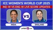 ENG-W Win By 4 Runs | India vs England Highlights of ICC Women&rsquo;s World Cup 2025: England Women Qualify For Semifinal Following Narrow Victory Against India Women