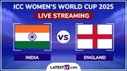India Women vs England Women Free Live Streaming Online of ICC Women&rsquo;s Cricket World Cup 2025: How To Watch IND-W vs ENG-W CWC Match Free Live Telecast in India?