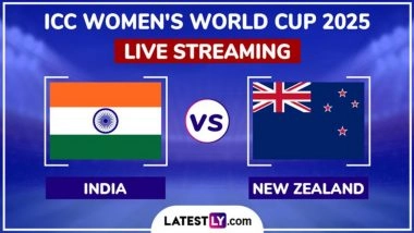 India Women vs New Zealand Women Free Live Streaming Online of ICC Women’s Cricket World Cup 2025: How To Watch IND-W vs NZ-W CWC Match Free Live Telecast in India?