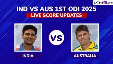 AUS Win By 7 Wickets (DLS Method) | India vs Australia 1st ODI 2025 Highlights: Mitchell Marsh, Josh Hazlewood Script Victory for Aussies in Rain-Shortened Series Opener