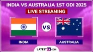 India vs Australia Free Live Streaming Online, 1st ODI 2025: How To Watch IND vs AUS Cricket Match Live Telecast on TV?