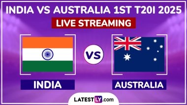 India vs Australia Free Live Streaming Online, 1st T20I 2025: How To Watch IND vs AUS Cricket Match Live Telecast on TV?