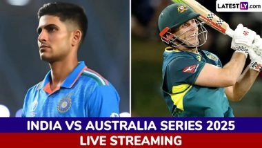 On Which Channel India vs Australia 2025 Live Telecast in India Will Be Available? How To Watch IND vs AUS ODI and T20I Cricket Matches Free Live Streaming Online?
