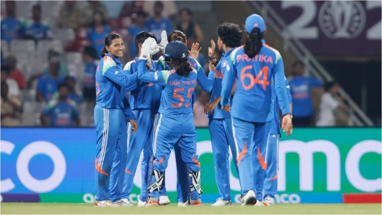 India Women Qualify For ICC Women's World Cup 2025 Semifinal; Smriti Mandhana, Pratika Rawal's Centuries Help IND-W Beat NZ-W By 53 Runs