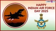 Indian Air Force Day 2025 Wishes: Celebrate IAF Formation Day With These Greetings, Messages, Patriotic Sayings, Images and HD Wallpapers