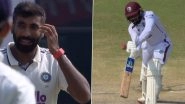 Jasprit Bumrah Sends Stumps Flying After Dismissing Jomel Warrican With a Beauty During IND vs WI 2nd Test 2025 (Watch Video)