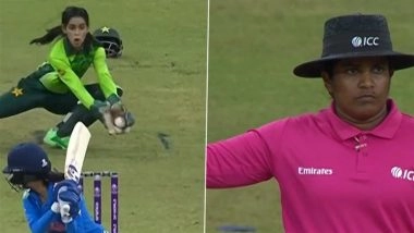 From Ecstasy to Agony! Jemimah Rodrigues Survives After Being Caught Behind As Umpire Adjudges Diana Baig's Delivery No Ball in IND-W vs PAK-W ICC Women's World Cup 2025 Match (Watch Video)