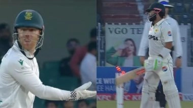 Mohammad Rizwan Escapes Hit-Wicket Dismissal Despite Hitting Stumps With Bat At End of PAK vs SA 2nd Test 2025 Day 3, Here's What the Law Says (Watch Video)