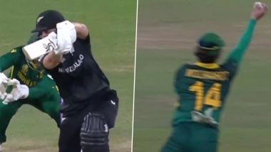 Laura Wolvaardt Takes Stunning One-Handed Catch To Dismiss Lea Tahuhu During NZ-W vs SA-W ICC Women’s World Cup 2025 Match (Watch Video)