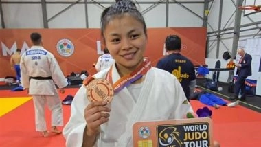 Linthoi Chanambam Wins India’s First-Ever Medal at Junior Judo World Championships, Beats Joni Geilen in Women’s 63kg Event To Clinch Bronze Medal