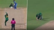 Harmanpreet Kaur Wicket Video: Watch Marizanne Kapp Take Superb Low Catch on Chloe Tyron's Delivery To Dismiss India Captain During IND-W vs SA-W ICC Women&rsquo;s World Cup 2025 Match