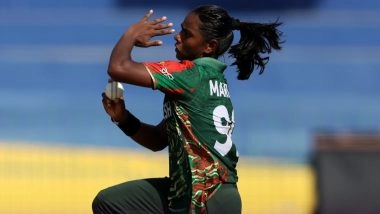 Marufa Akter Strikes on First Ball of SL-W vs BAN-W ICC Women’s World Cup 2025 Match, Dismisses Vishmi Gunaratne (Watch Video)