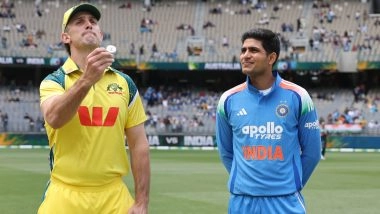 IND vs AUS 1st ODI Toss Report and Playing XI: Australia Opt To Bowl First in Virat Kohli and Rohit Sharma’s Comeback Match; Nitish Kumar Reddy, Mitchell Owen, Matthew Renshaw Make ODI Debuts