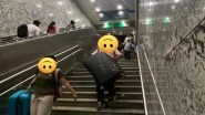 'People Forced To Carry Heavy Bags Down': Journalist Kunal Purohit Slams Mumbai Metro Line 3 for Lacking Escalators To Descend (See Pic)