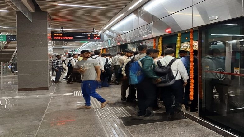 Mumbai Metro Line 3 Update: MMRCL Launches WhatsApp-Based Ticketing for Commuters Using Aqua Line Services, Know How To Book Metro Tickets