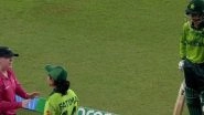 Muneeba Ali, Fatima Sana Engage in Argument With Umpire After Former's Run Out Decision Spark Controversy During IND-W vs PAK-W ICC Women's World Cup 2025 Match