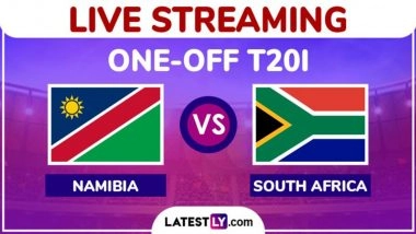 Namibia vs South Africa Free Live Streaming Online, One-Off T20I 2025: How To Watch NAM vs SA Cricket Match Live Telecast on TV in India?