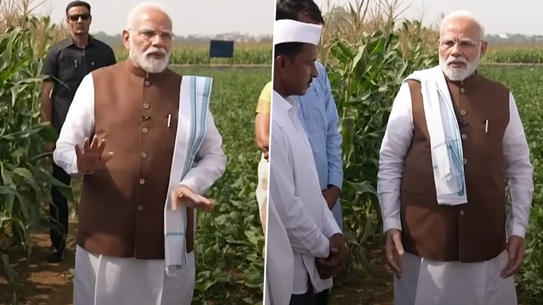 PM Narendra Modi Advises Farmers To Use Solar Energy and Recharging Well Technique, Says 'You Can Sell Electricity and Earn' (Watch Video)