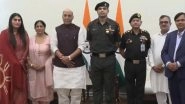 Neeraj Chopra Conferred Honorary Rank of Lieutenant Colonel in Indian Army, COAS Upendra Dwivedi, Defence Minister Rajnath Singh Put on Pips (Watch Video)