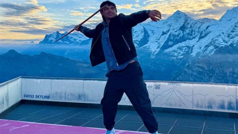 Neeraj Chopra Shares Snaps From His Vacation In Swiss Alps, Says 'Recharging With a Javelin' (See Pics)