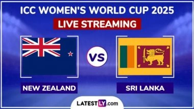 New Zealand Women vs Sri Lanka Women Free Live Streaming Online of ICC Women’s Cricket World Cup 2025: How To Watch NZ-W vs SL-W CWC Match Free Live Telecast in India?