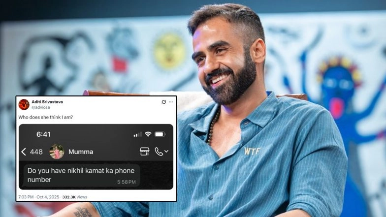 'Nikhil Kamath Seems That You Are Needed': Bengaluru Woman's WhatsApp Exchange Showing Her Mother Asking for Zerodha Co-Founder's Phone Number Goes Viral, Netizens React