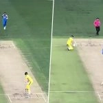 Nitish Kumar Reddy Shows Aggression, Throws Ball At Matt Renshaw in Follow Through During IND vs AUS 1st ODI 2025 (Watch Video)