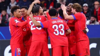 Bayer Leverkusen 2-7 PSG, UEFA Champions League 2025-26: Desire Doue Hits Brace, Ousmane Dembele Scores as 10-Men Parisians Continue Winning Start (Watch Goal Video Highlights)