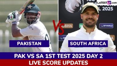 SA 216/6 in 67 Overs (Trail By 162 Runs) At Stumps | Pakistan vs South Africa Highlights of 1st Test 2025 Day 2: Middle-Order Collapse Leaves Proteas on Back Foot