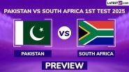 When is PAK vs SA 1st Test 2025 Match? What is The H2H Record? Who Are The Key Players? Read Pakistan vs South Africa Match Preview