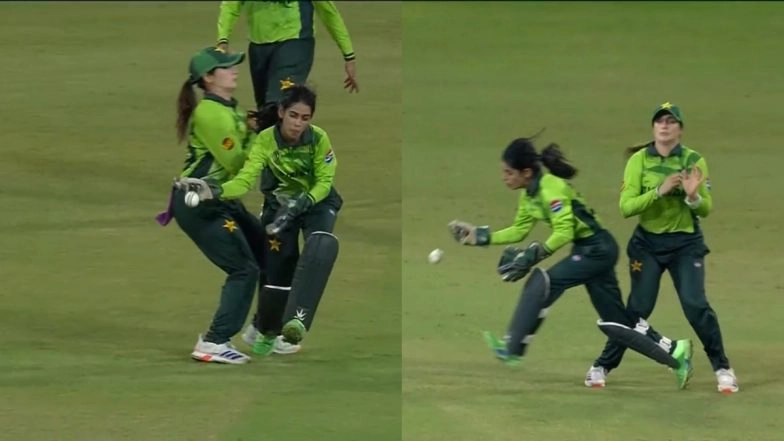 Pakistan Fielding Blunder! Sidra Nawaz and Natalia Pervaiz Converge But Still Drop Richa Ghosh's Catch During IND-W vs PAK-W ICC Women's World Cup 2025 Match