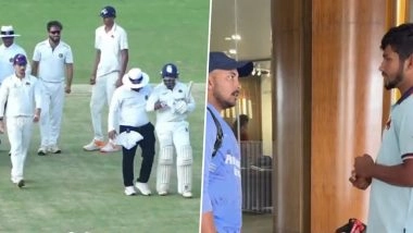 Prithvi Shaw and Musheer Khan Bury the Hatchet, Interact After Heated On-Field Exchange During Mumbai vs Maharashtra Ranji Trophy 2025-26 Warm-Up Match (Watch Video)