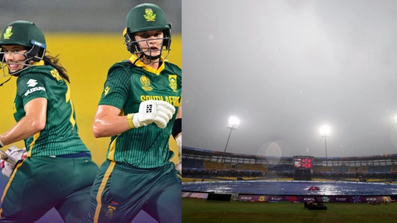 South Africa Qualify for ICC Women's World Cup 2025 Semi-Finals After Rain Washes Out Pakistan Women vs New Zealand Match in Colombo