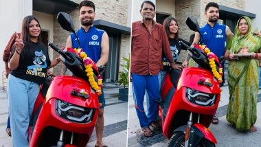 'Thank You Bhaiya' Rinku Singh Gifts Brand New Electric Scooty to Her Sister Neha Singh (See Pics)