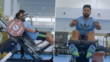 Rishabh Pant Shares Glimpses Of His Rehab In Gym As He Recovers From Foot Injury, Says 'Got Me In the Corner There, But Came Out With Flying Colours' (Watch Video)