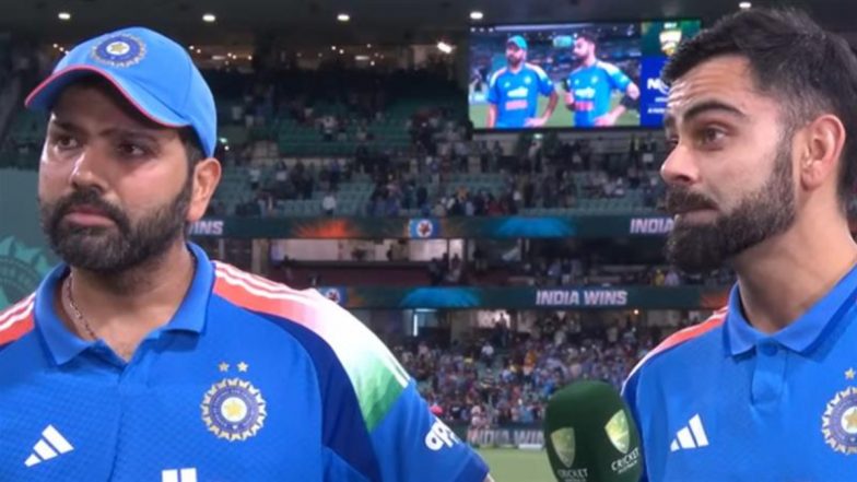 Ro-Ko Show in Sydney: Rohit Sharma, Virat Kohli Deliver ‘One Last Dance’ at SCG in IND vs AUS 3rd ODI 2025; Duo Reflects on Batting Chemistry, Love Affair With Australian Conditions (Watch Video)