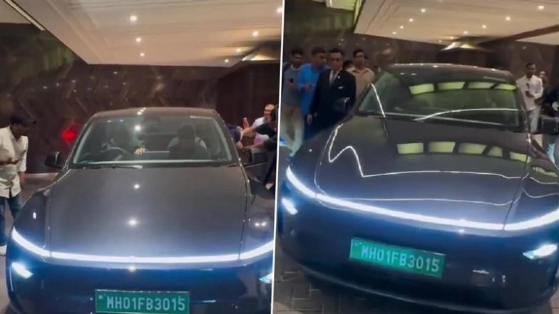 Rohit Sharma Buys New Tesla Electric Car, Indian Cricketer Chooses Special Number Plate ‘3015’ Based on Daughter Samaira and Son Ahaan’s Birth Dates