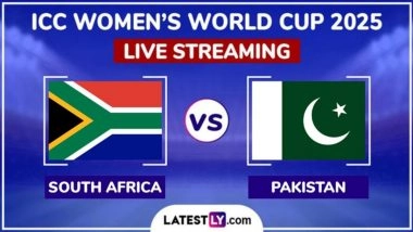 South Africa Women vs Pakistan Women Free Live Streaming Online of ICC Women’s Cricket World Cup 2025: How To Watch SA-W vs PAK-W CWC Match Free Live Telecast in India?