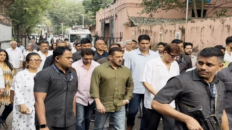 Pankaj Dheer Passes Away: Salman Khan Attends Funeral, Pays Final Tribute to Late Actor