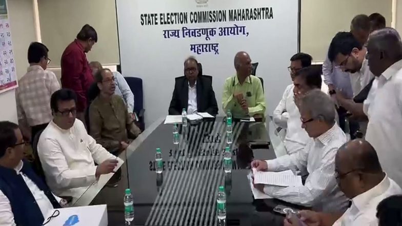 ‘Rectify the Voter List in Maharashtra’: Uddhav Thackeray, Raj Thackeray, Other MVA Leaders Meet Chief Election Officer