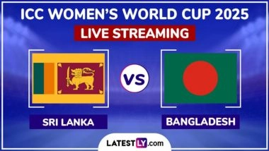 Sri Lanka Women vs Bangladesh Women Free Live Streaming Online of ICC Women’s Cricket World Cup 2025: How To Watch SL-W vs BAN-W CWC Match Free Live Telecast in India?