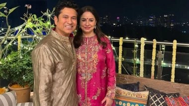 Happy Diwali 2025: Sachin Tendulkar Shares Picture in Traditional Attire With Wife Anjali, Extends Deepavali Greetings