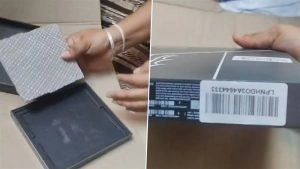 'I Received a Marble Stone': Software Engineer From Bengaluru Receives Tile After Ordering Samsung Galaxy Z Fold 7 Worth INR 1.87 Lakh From Amazon, Video Goes Viral