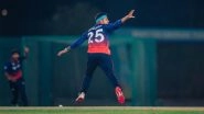 Nepal Defeat Qatar By 5 Runs in ICC T20 World Cup Asia & East Asia Pacific Qualifiers; Sandeep Lamichhane's Five-Wicket Haul Helps Rhinos Secure Thrilling Victory