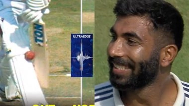 ‘It’s Out But Technology Can’t Prove It’ Jasprit Bumrah Caught Saying on Stump Mic After Third Umpire Adjudges John Campbell Not Out During IND vs WI 2nd Test 2025 (Watch Video)
